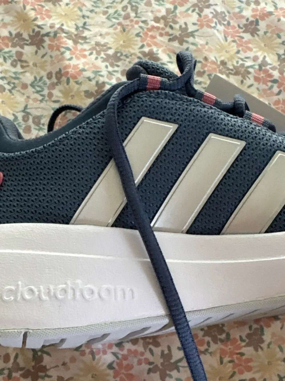 Men's Navy Athletic Sneakers with White Sole